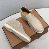 Mocassini casual in pelle scamosciata